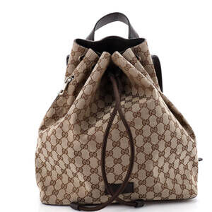 Gucci Drawstring Backpack Gg Canvas #210296G13B